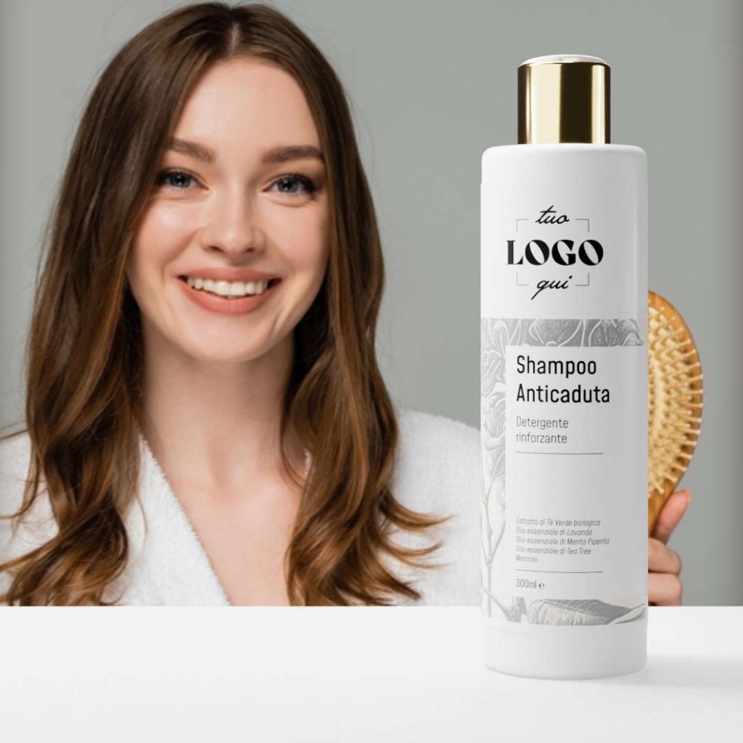 shampoo anticaduta personalizzabile per parrucchiere